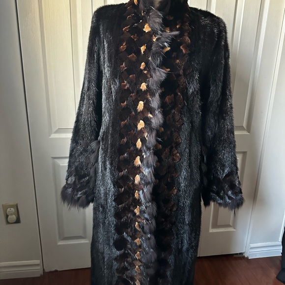 Very long mink coat from designer Dominic Ouzilleau (Lagerfeld, Chanel,…) - Picture 5 of 11